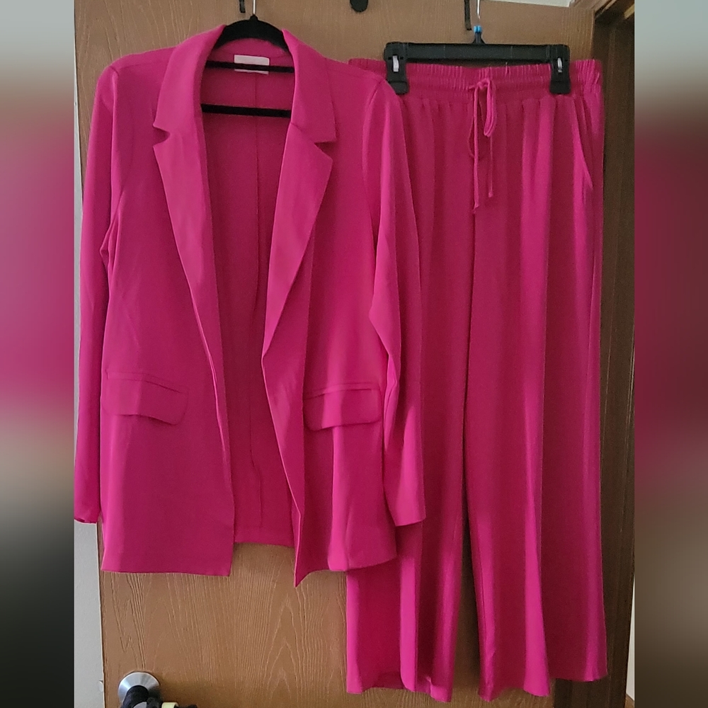Pink pantsuit